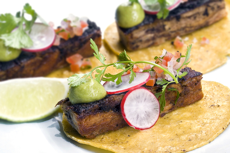 Meat tacos mexican cuisineの写真素材