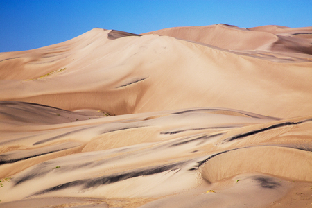 Black Sand Ridges at the Great Sand Dunes National Park and Preserve, Coloradoの写真素材