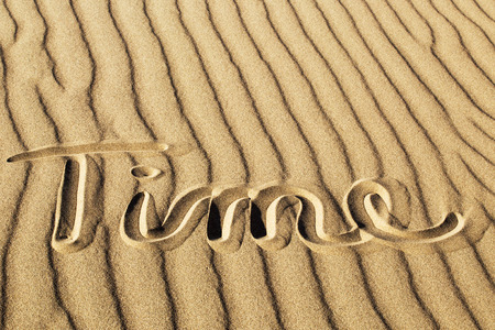 Time Written in the Rippled Sand at Great Sand Dunes National Park and Preserve, Coloradoの写真素材