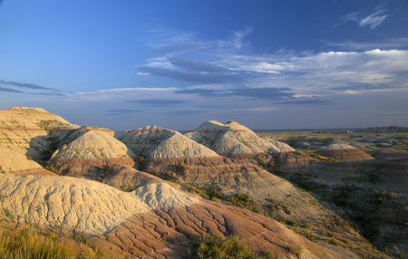 Badlands National Park in South Dakota, Near Wall, South Dakotaの写真素材