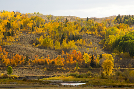 Scenic Wyoming SouthEast of Grand Tetons National Parkの写真素材