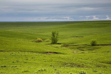 Rolling Prairies in Flint Hills Of Kansasの写真素材