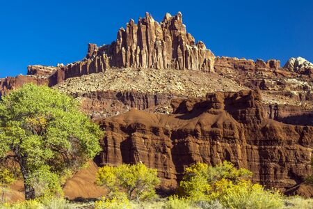 The Castle at Capital Reef National Park in Utahの写真素材