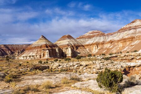 Cathedral Valley, Capital Reef National Park, Cathedral Road, Utah.の写真素材