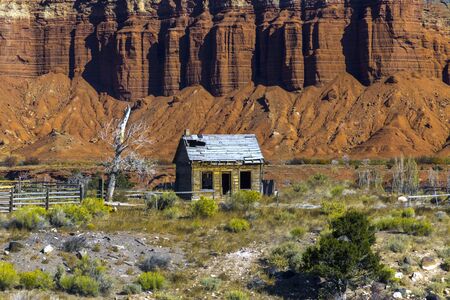 Old Homestead Near Capital Reef National Park in Utah.の写真素材