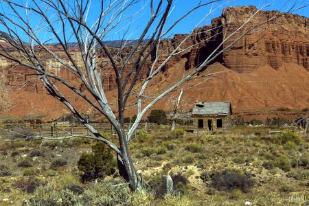 Old Homestead Near Capital Reef National Park in Utah.の写真素材