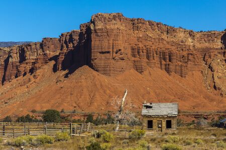 Old Homestead Near Capital Reef National Park in Utah.の写真素材