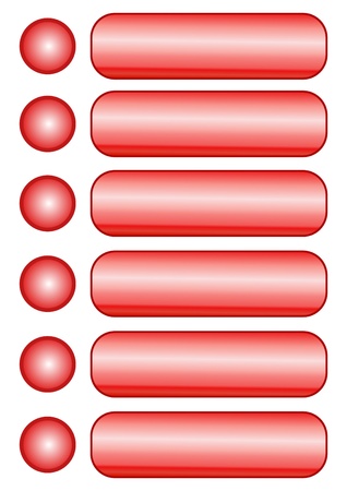 Buttons red illustrationのイラスト素材