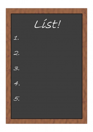 To do list on blackboardの写真素材