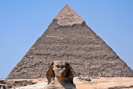 Pyramid and sphinx, Egypt