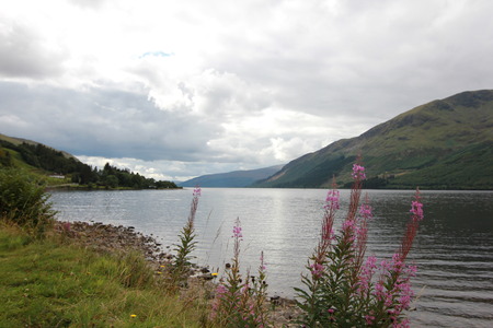 Lake in Scotlandの写真素材
