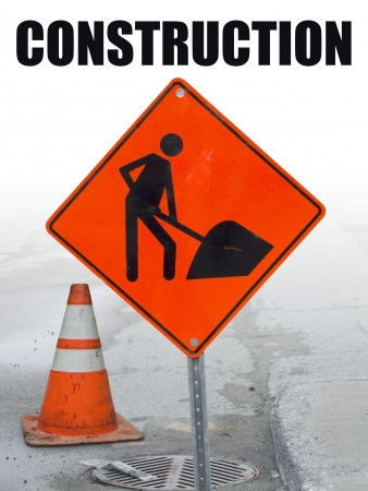 under construction panel for web siteの写真素材