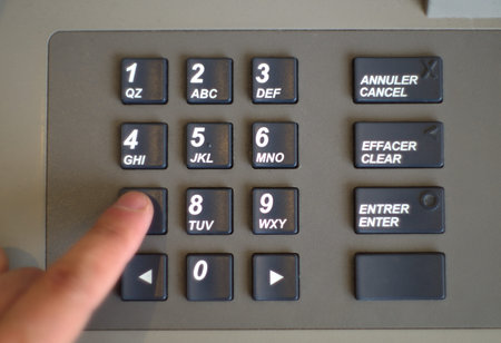 entering password bank code technology electronic transaction