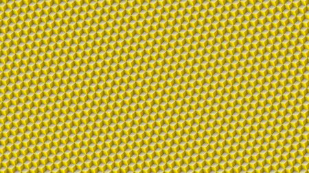 cubes background yellow block shape pattern low poly 3d illustrationの写真素材