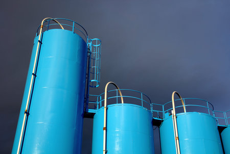 silo tank liquid storage industry container factory equipment
