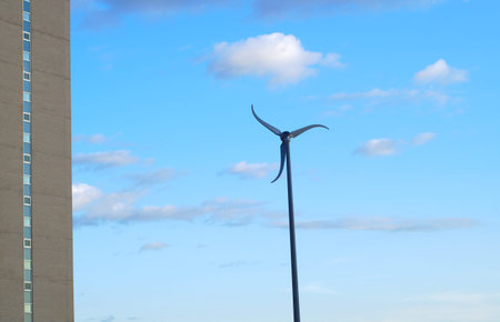 wind turbine for building electricity efficiency renewable electric power