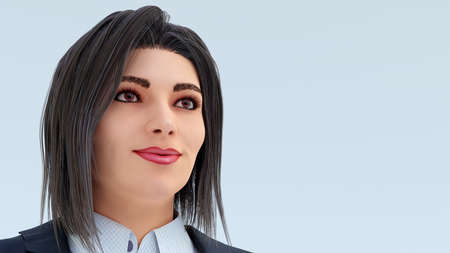 businesswoman portrait business people professional 3D illustrationの写真素材