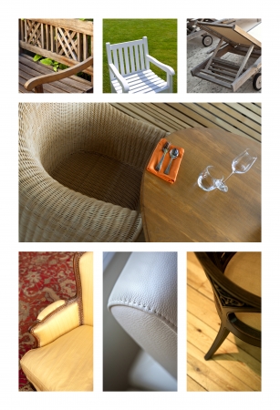 Chairs collageの写真素材