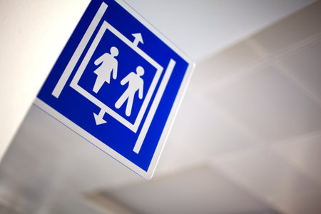 Toilets sign in a hall
