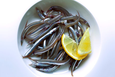 Small fishes on a plate