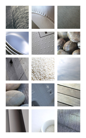 Various textures on a collageの写真素材