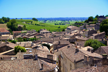 View of St. Emilion, near Bordeaux, France