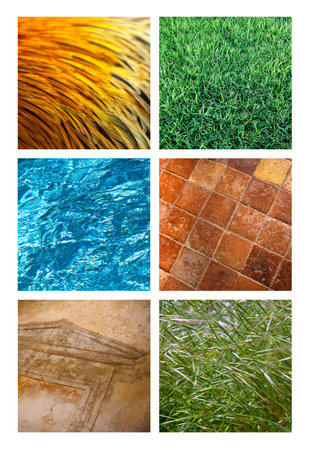 Background and textures on a collage