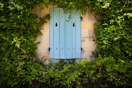 Shutter of a countryside houseの写真素材