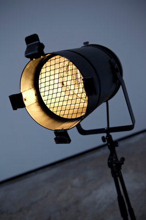 Close up of a spot in a photo studio