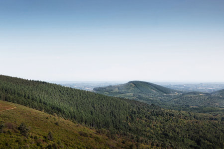 Landscapes in summer in the Correze region of Franceの写真素材