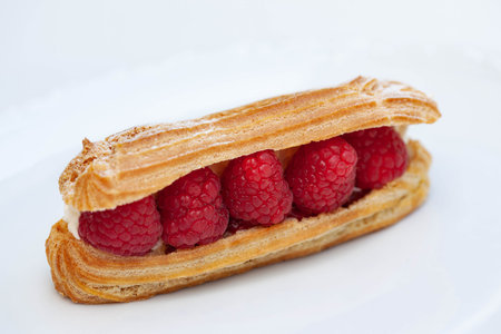 Close up of a French pastry