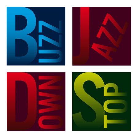 Colored signals on gradient backgroundsのイラスト素材