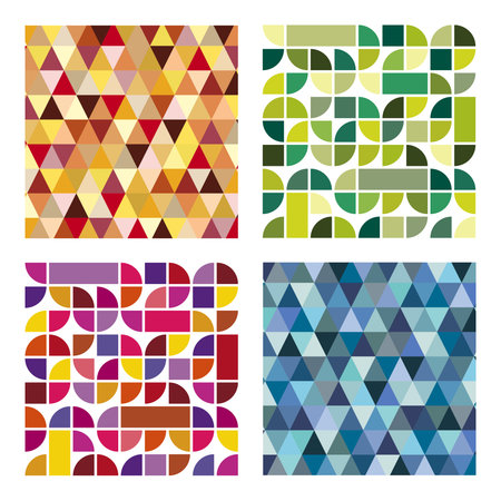 Collection of retro wallpaper patterns