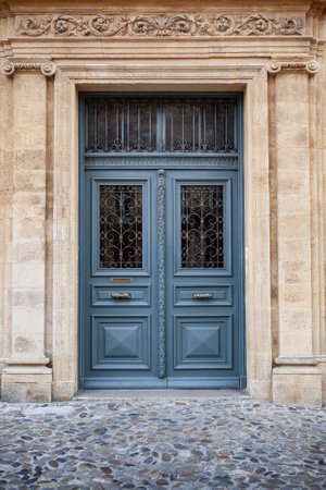 Facade of a mansion in South of Franceの写真素材
