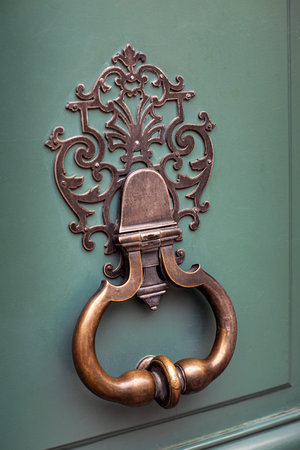 Close up of a door knockerの写真素材