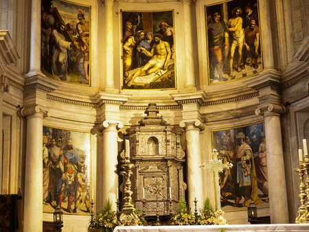 Altar from Mosteiro dos Jeronimos,Belem,Lisboa,-Portugal