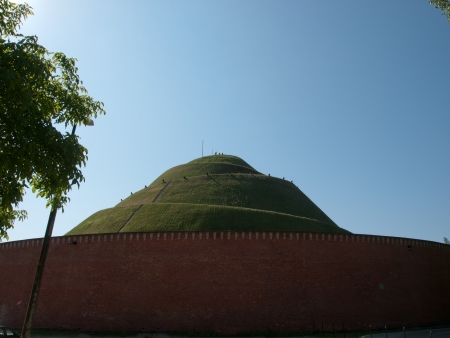 Kosciuszko Mound in Krakow, Polandの写真素材