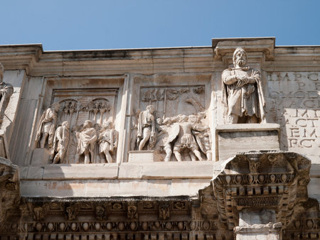 Arch of Constantine in Rome Italy