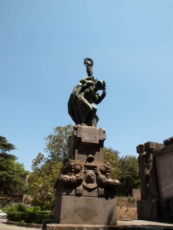 War Memorial at Cahen Square in Orvieto,Italyの写真素材