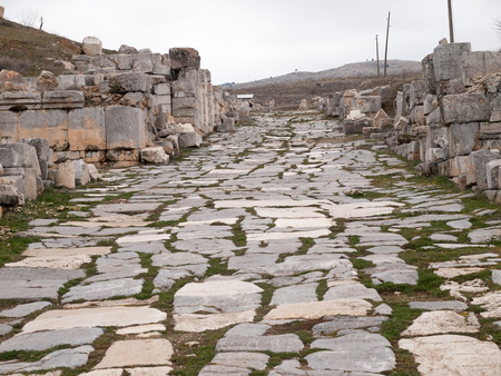 The ruins at Antioch in Pisidia in Turkeyの写真素材