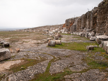 The ruins at Antioch in Pisidia in Turkeyの写真素材