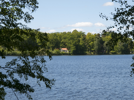 Helasjon Lake near Vaxjo in Swedenの写真素材