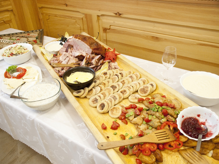 Regional dishes from regions of Zakopane in Polandの写真素材