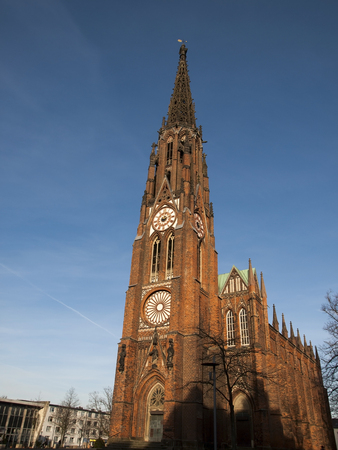 The Mayor Smidt Memorial Church in Bremenhaven in Germanyの写真素材