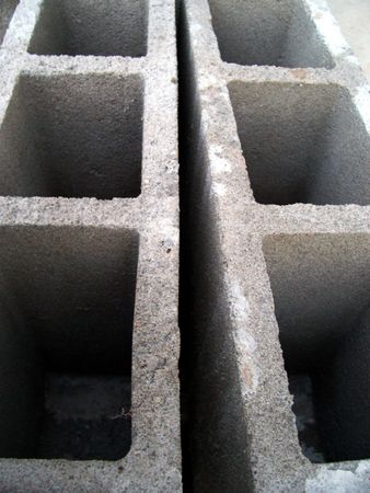 cement construction blocksの写真素材
