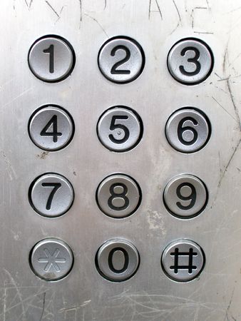 numbers from a public phoneの写真素材