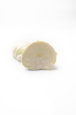 Vegetables, cabbage on a white background.の写真素材