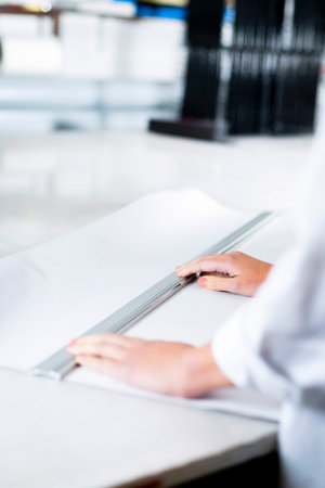 Advertising agency, velcoform printing. Printing plotter support