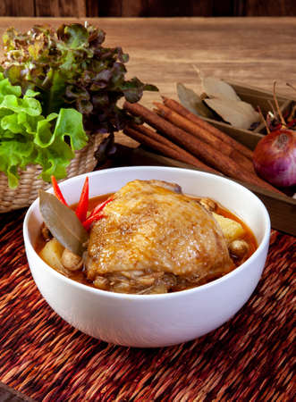Yellow Curry Chicken (Massaman Curry Chicken)の写真素材