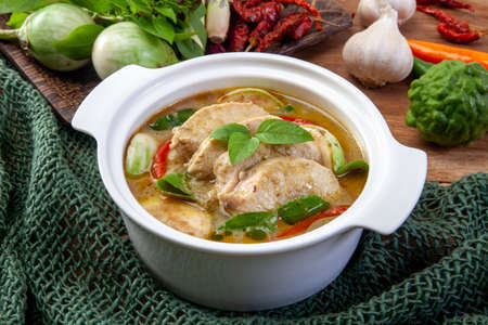 Green Curry Chicken Thai Cuisineの写真素材